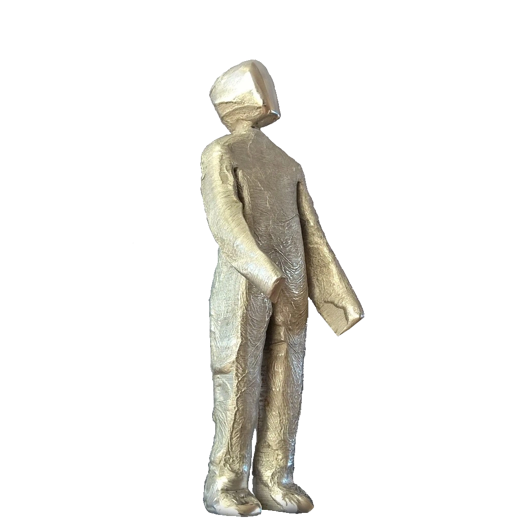 Man made of aluminium